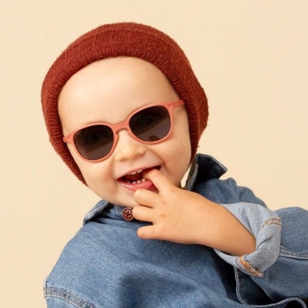 KiETLA WAZZ瓦茲幼兒太陽眼鏡(2-4歲)-瓦陶紅