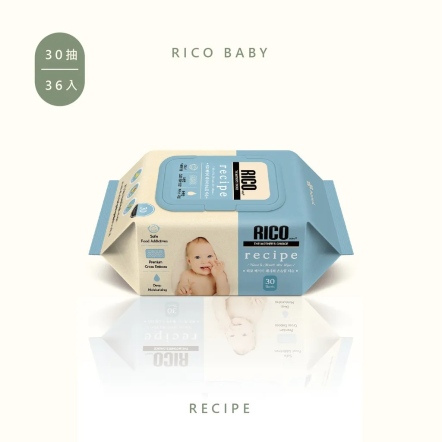 RICO baby 嬰兒口手濕紙巾(ricepe-30抽)-36入