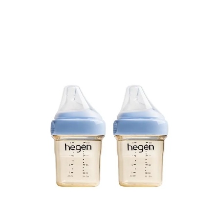 hegen金色奇蹟PPSU多功能方圓型寬口奶瓶150ml(雙瓶組) - 沁藍